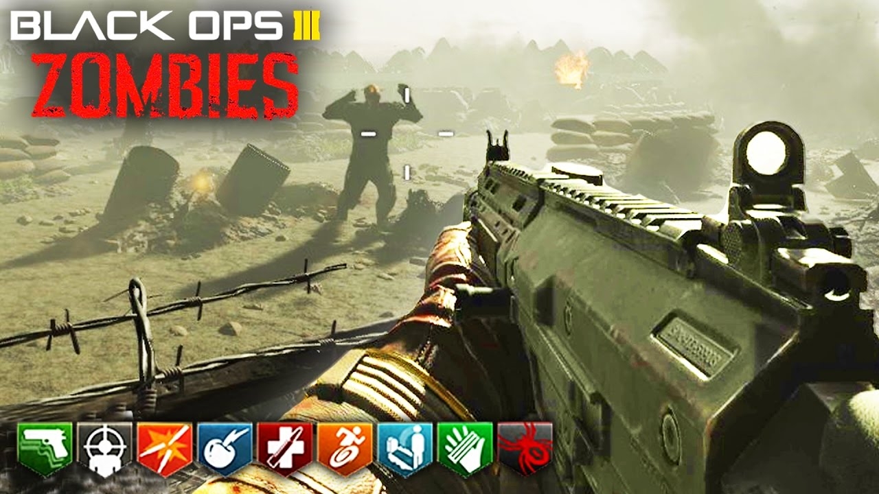 EPIC WORLD WAR 2 ZOMBIES MAP ON D DAY BLACK OPS 3 ZOMBIES CUSTOM GAMEPLAY BO3 Zombies YouTube