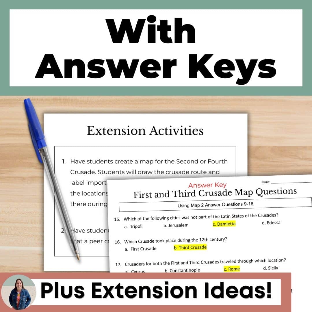 world history map activities answers