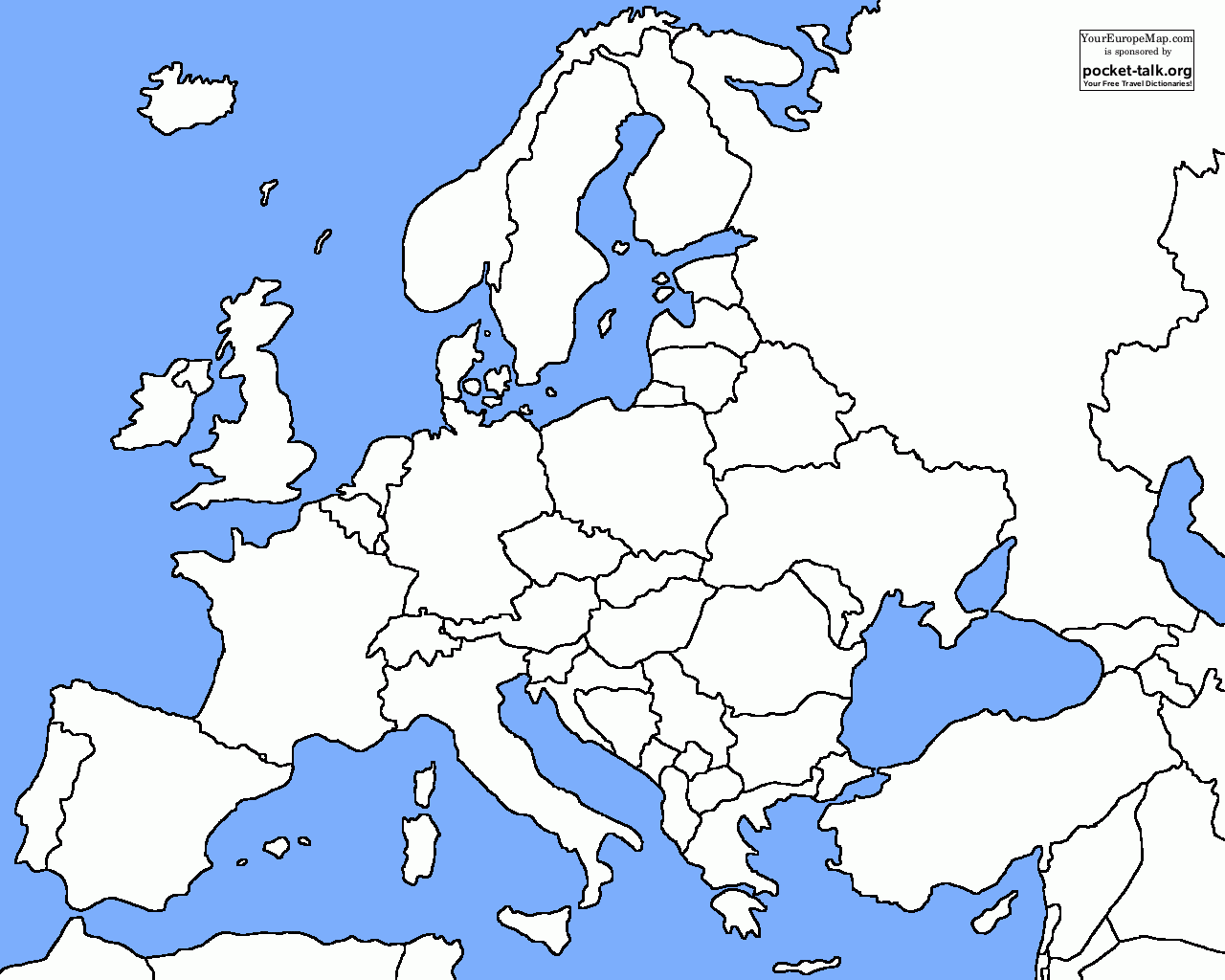 Europe Map Outline Europe Map Outline