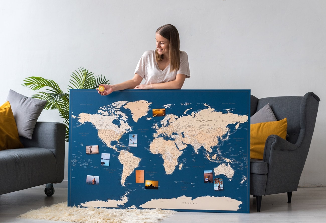 personalized world map