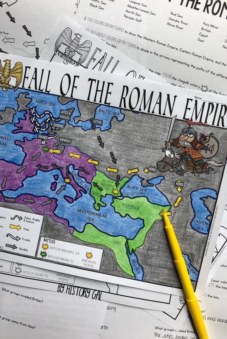 Fall Of Rome Map Activity