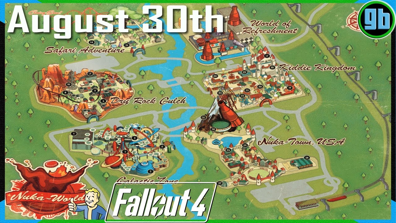 Fallout 4 Nuka World Map YouTube