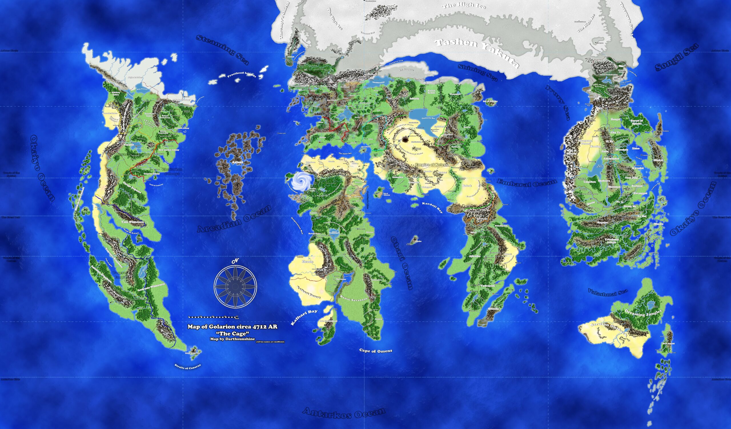 Fan made Golarion Map By DarthSunshine42 On DeviantArt