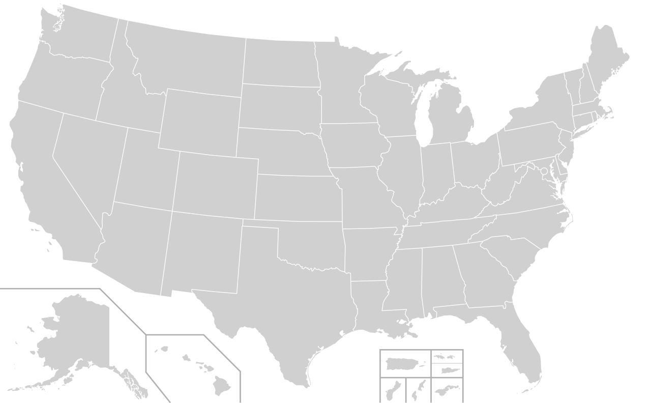 plain map of the united states