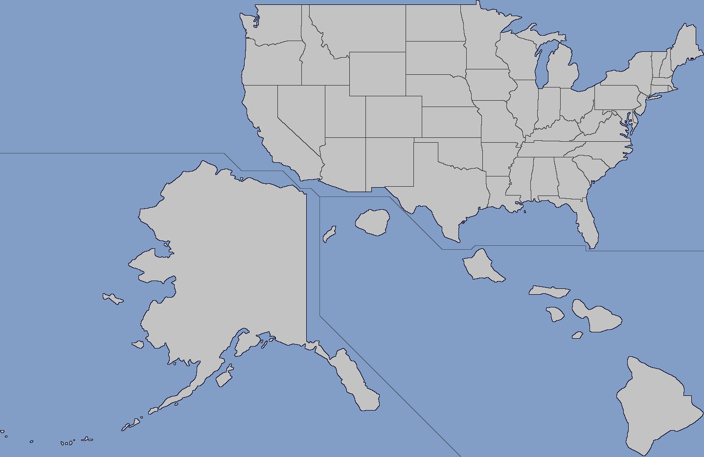 File Blank Map Of United States With Subdivisions And With Alaska And Hawaii Mercator Projection Small Scale 2024 png Wikimedia Commons