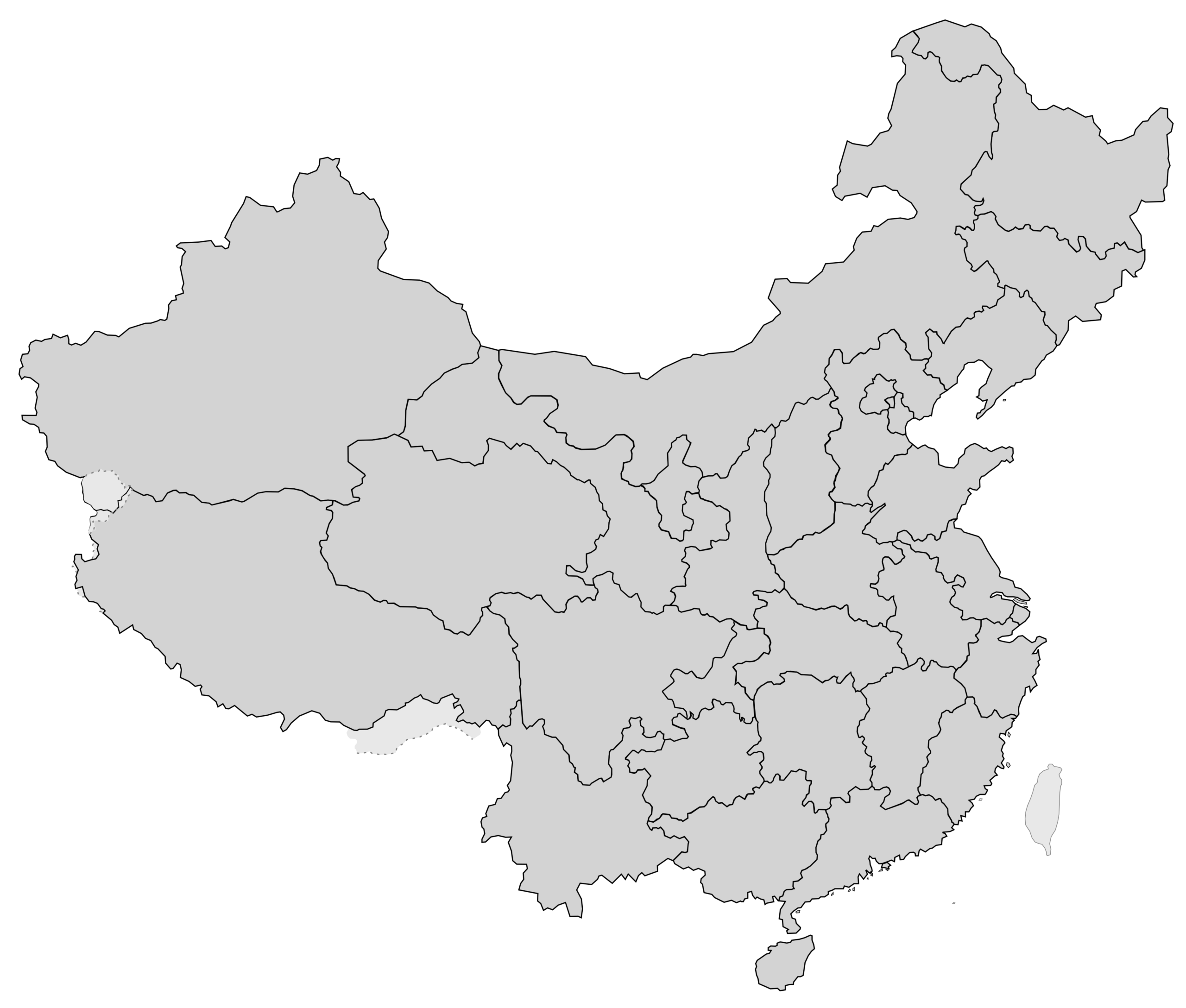 File China Blank Province Map svg Wikimedia Commons