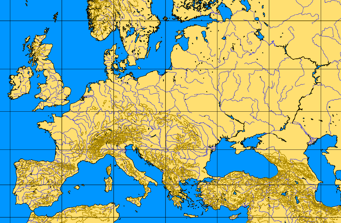europe map 1914 blank