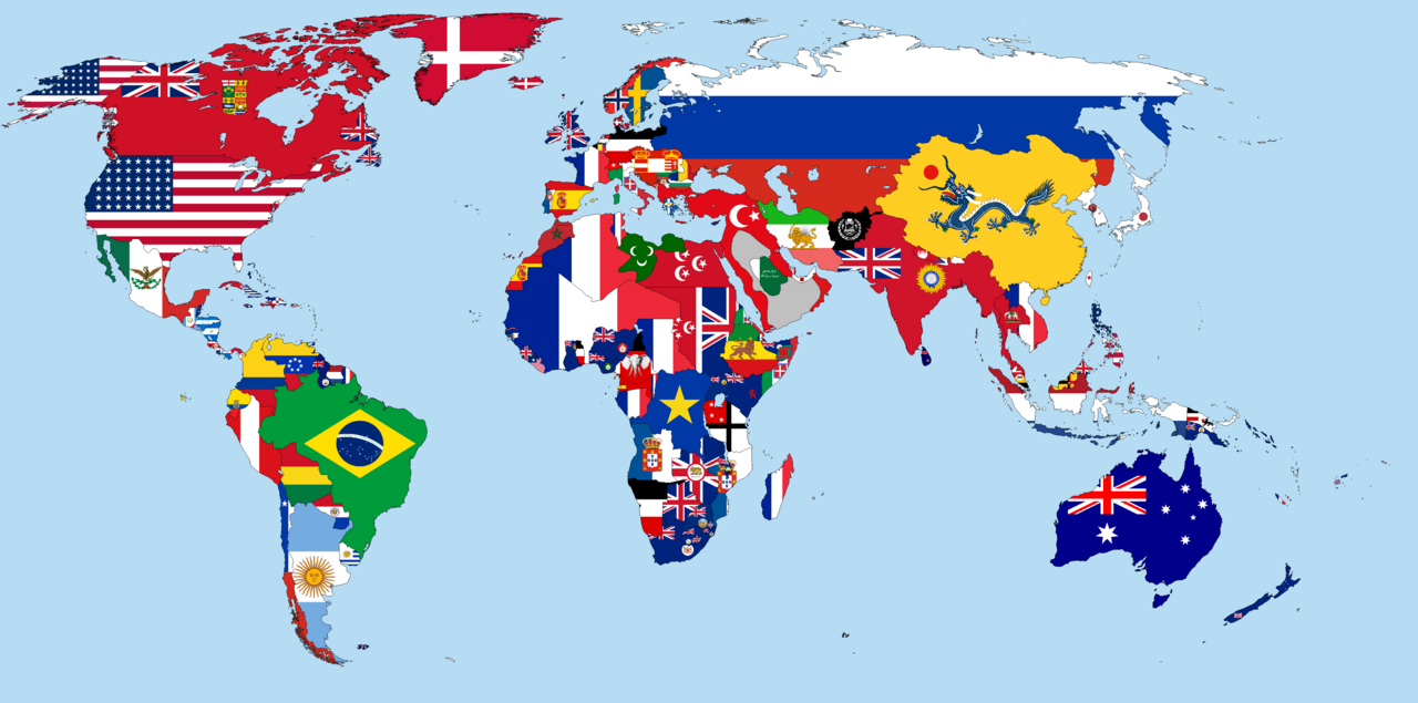 File Flag map Of The World 1908 png Wikimedia Commons