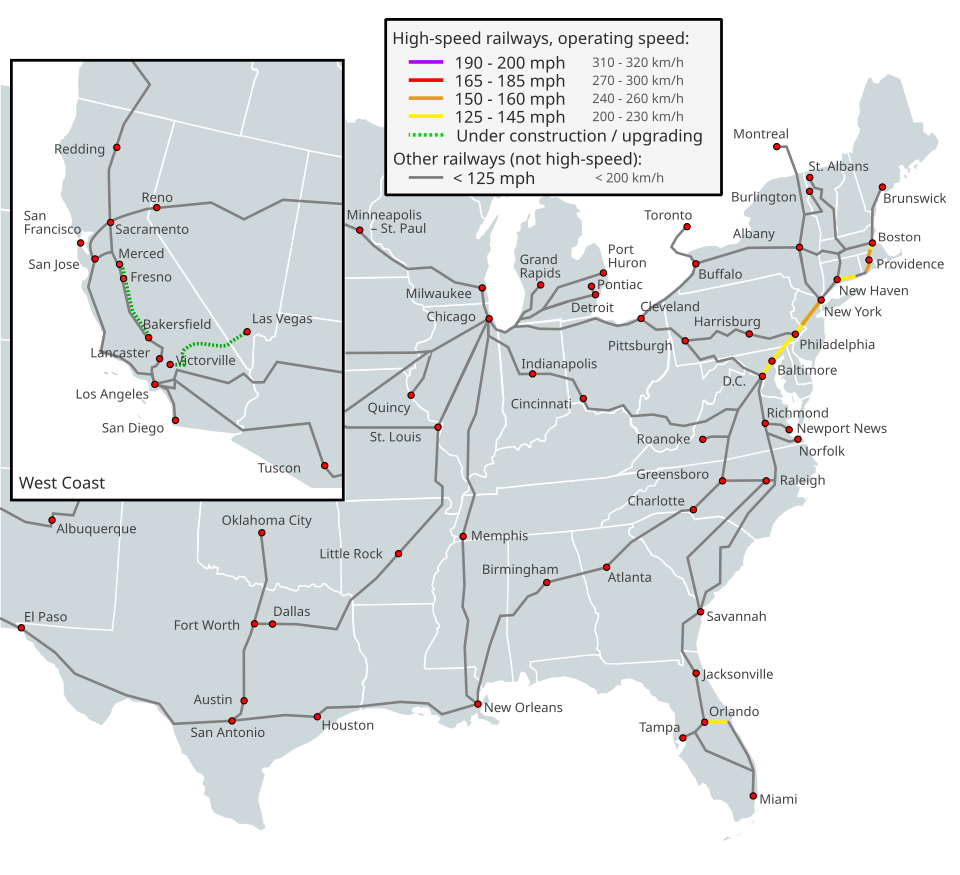 File High Speed Railroad Map Of The United States svg Wikimedia Commons