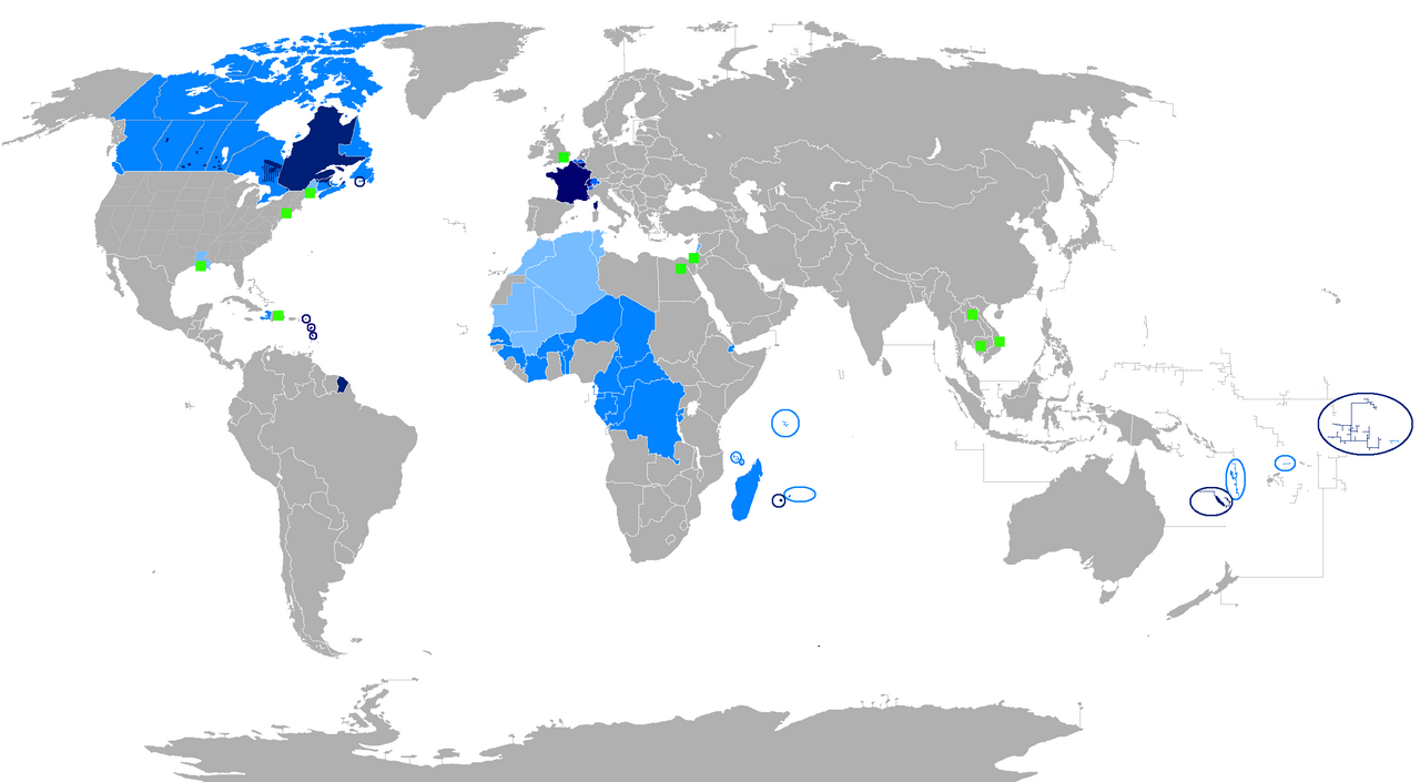 File New Map Francophone World PNG Wikimedia Commons