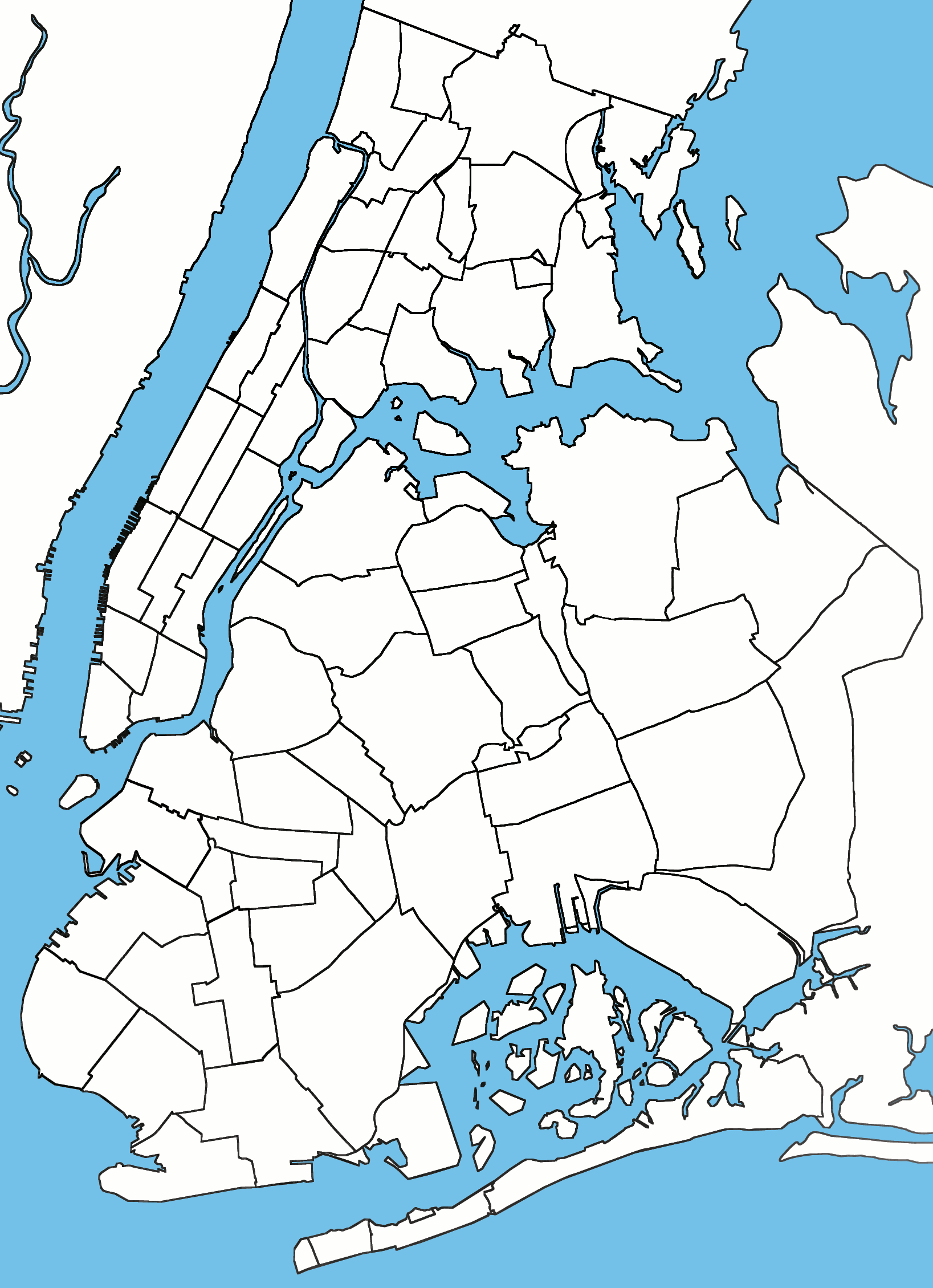 File New York City neighborhoods blank linewidth png Wikimedia Commons