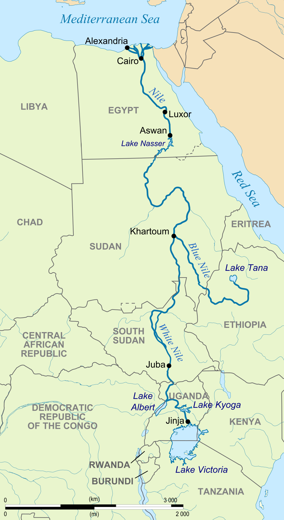 File River Nile Map svg Wikimedia Commons