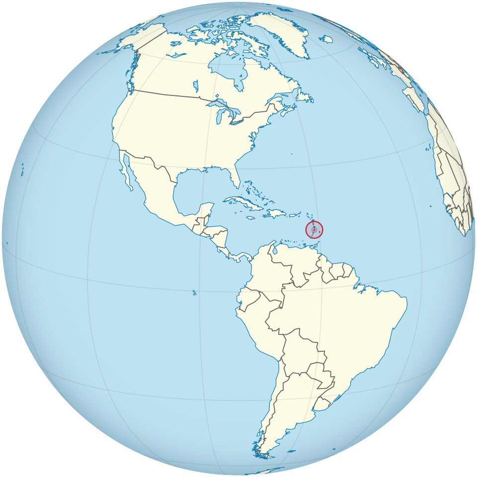 File Saint Lucia On The Globe Americas Centered svg Wikipedia