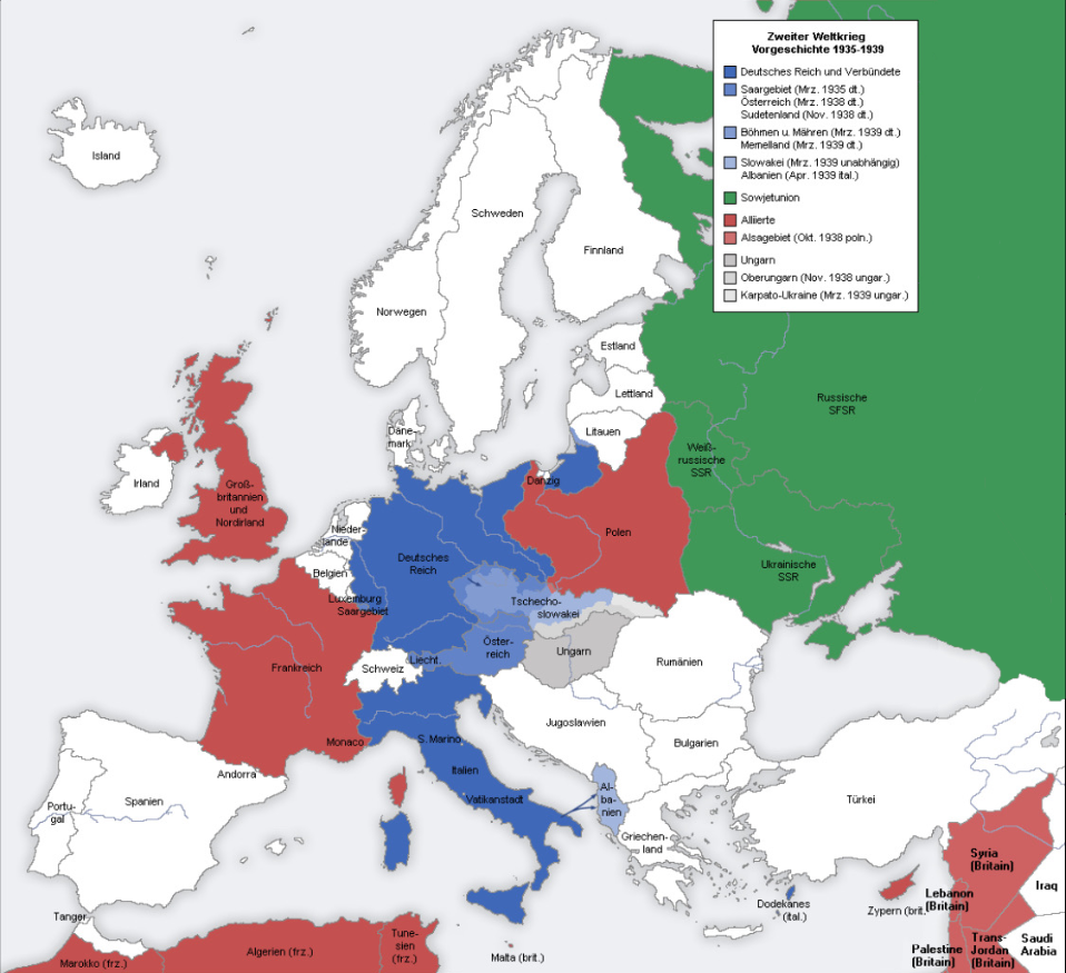map of europe world war 2