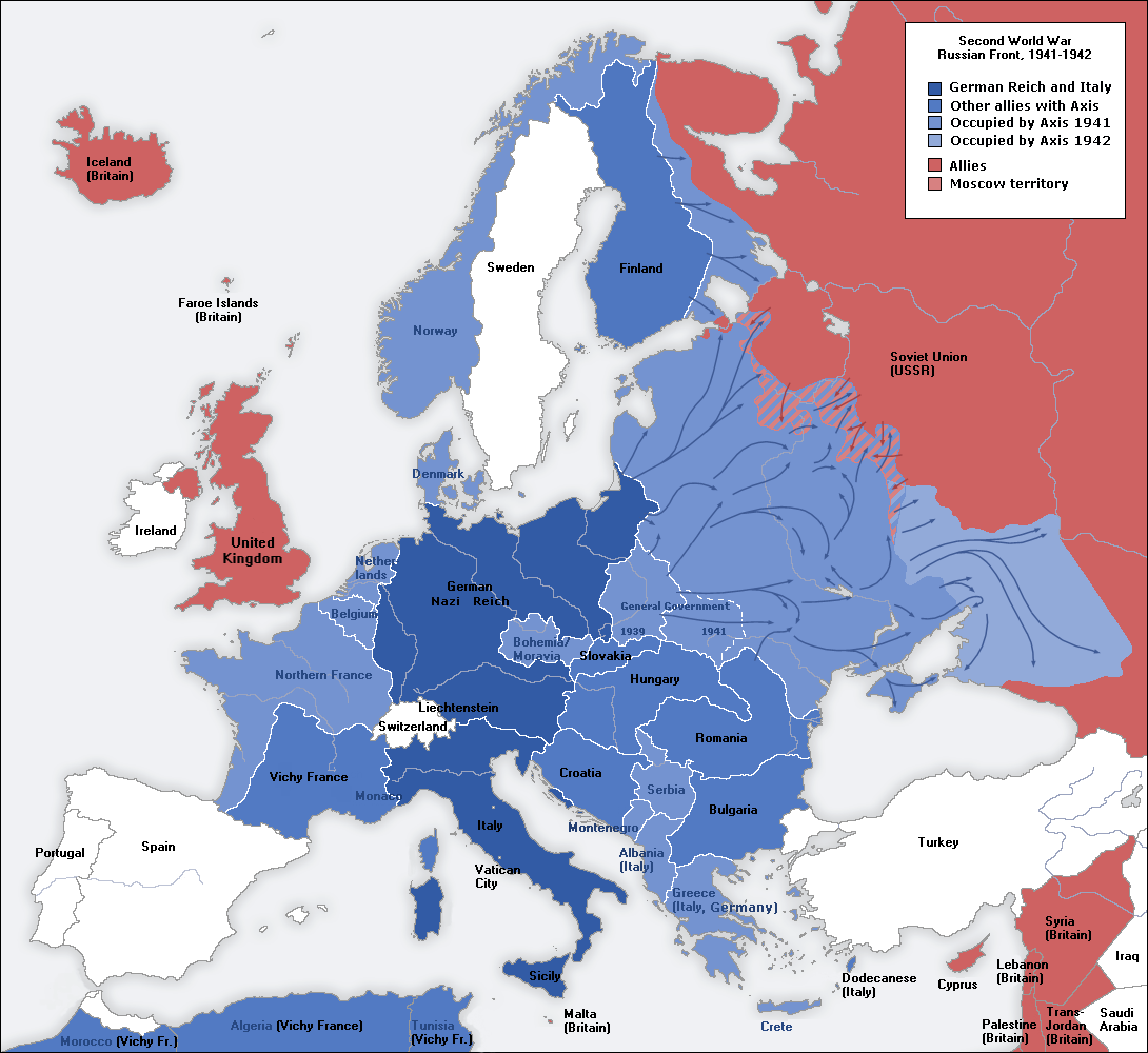 File Second World War Europe 1941 1942 Map En png Wikimedia Commons File Second World War Europe 1941 1942 Map En png Wikimedia Commons