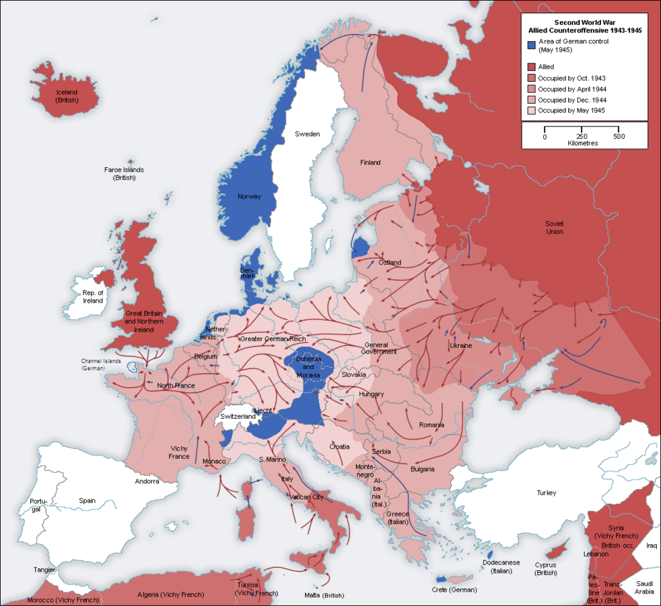File Second World War Europe 1943 1945 Map En png Wikimedia Commons