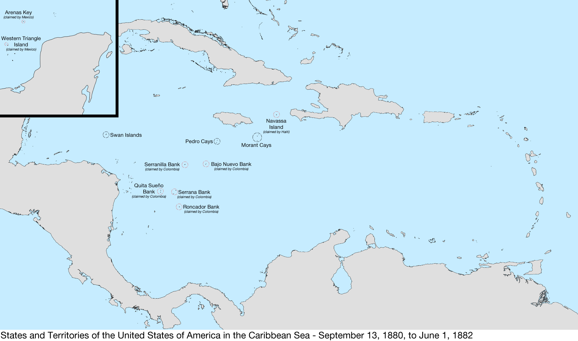 File United States Caribbean Map 1880 09 13 To 1882 06 01 png Wikimedia Commons