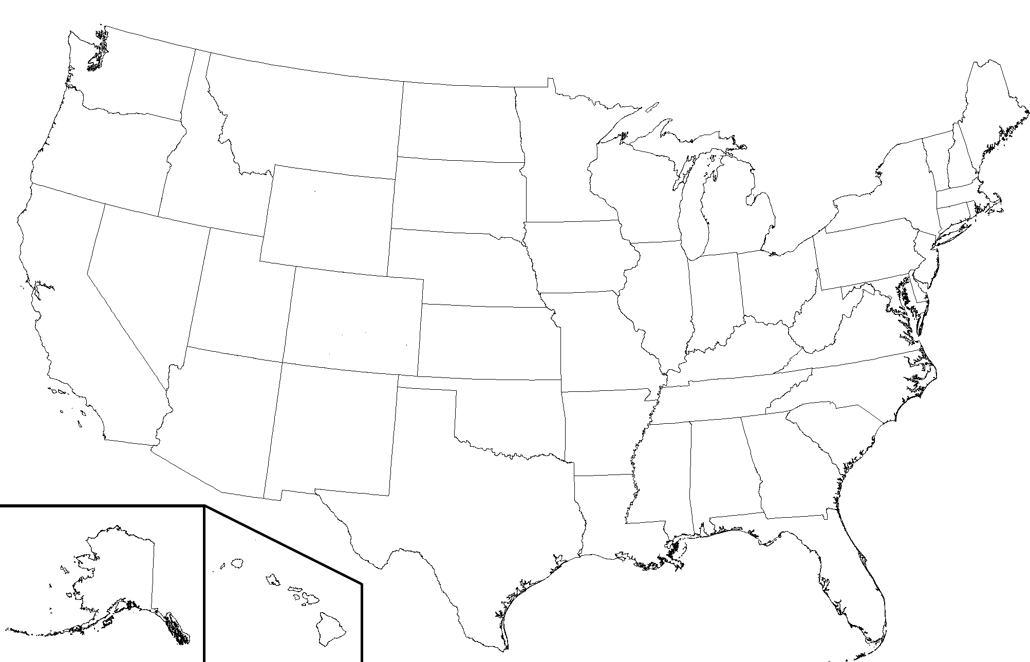 File Usa state boundaries lower48 2 png Wikimedia Commons