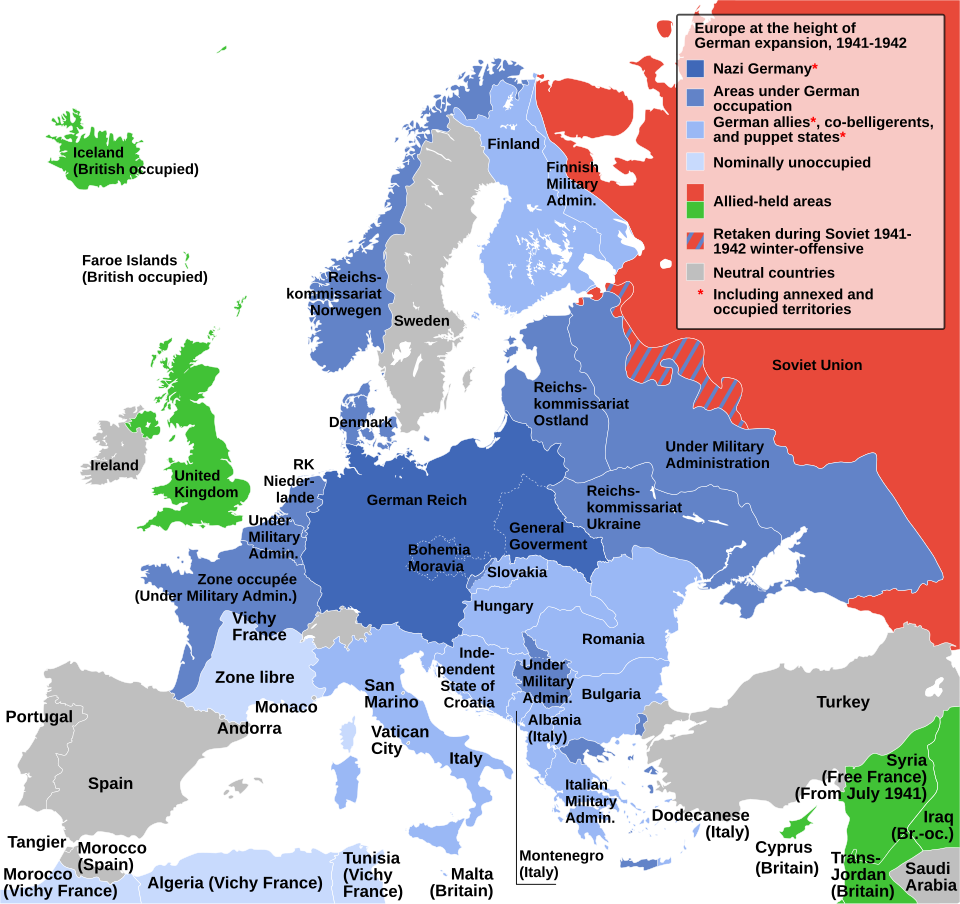 world map 1942