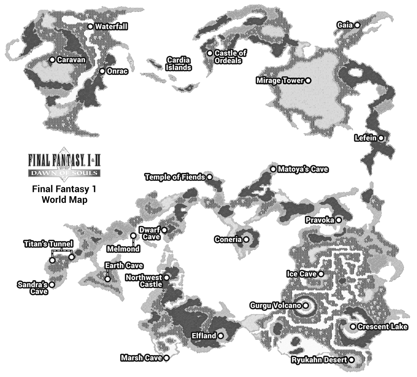 final fantasy i world map