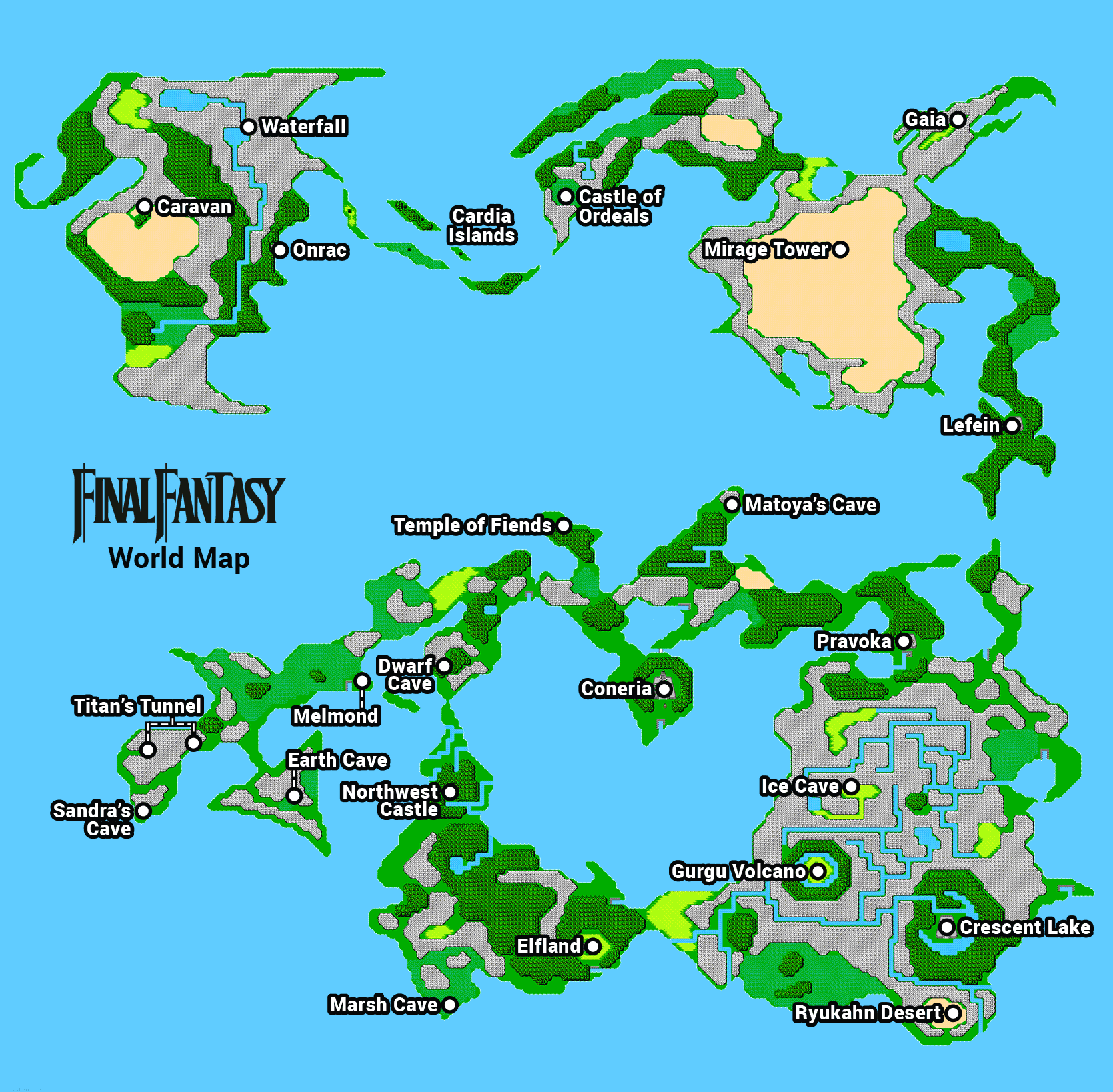 Final Fantasy 1 Maps