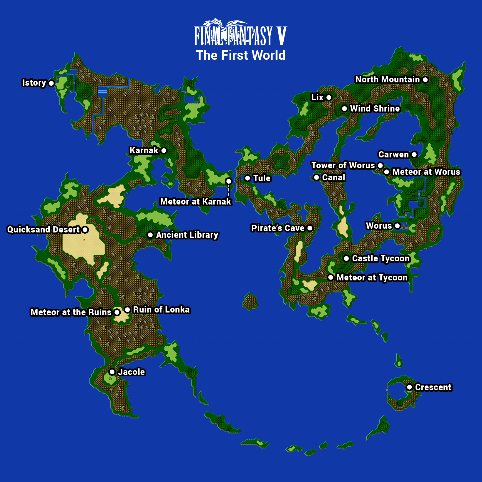 Final Fantasy 5 Maps Final Fantasy 5 Maps