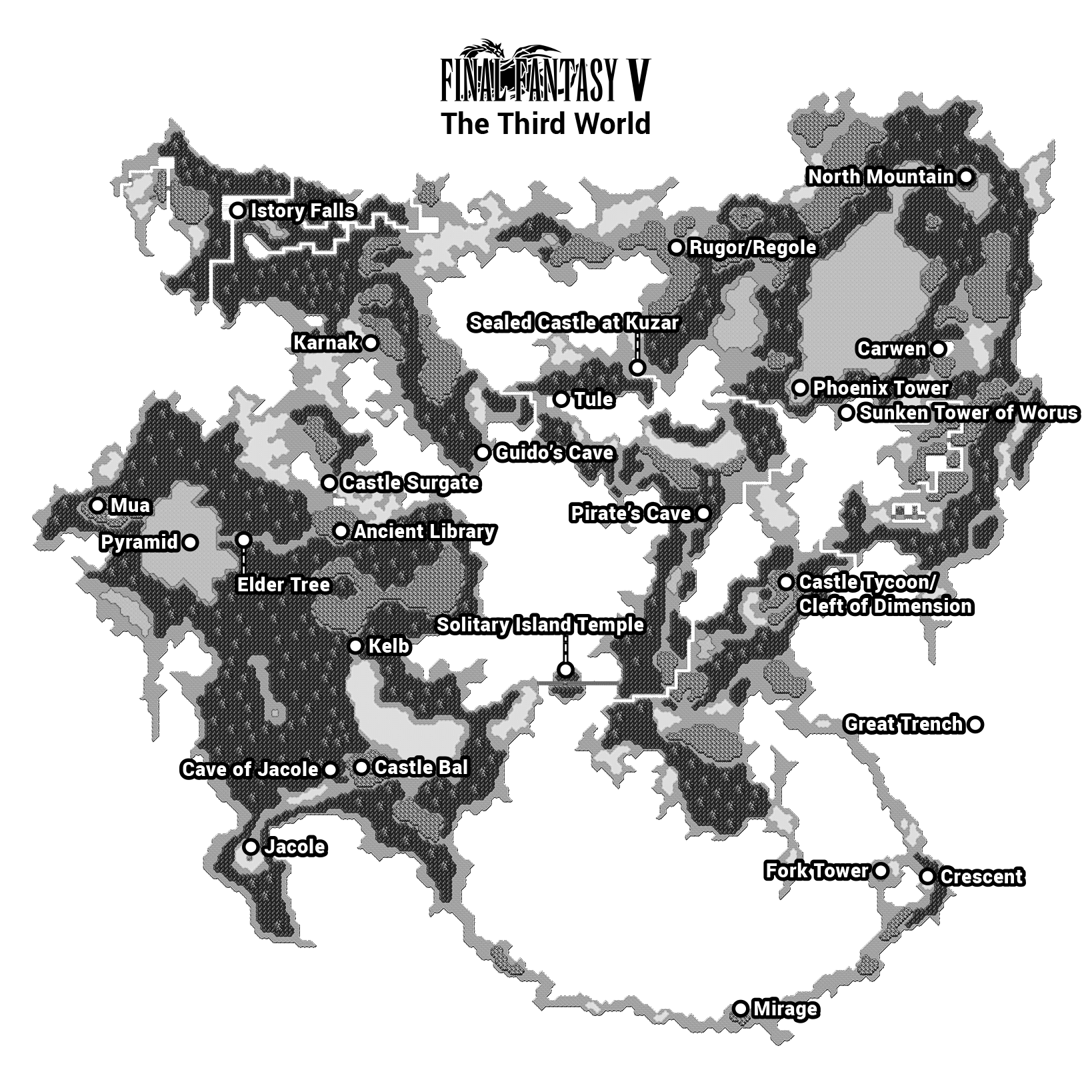 Final Fantasy 5 Maps Final Fantasy 5 Maps