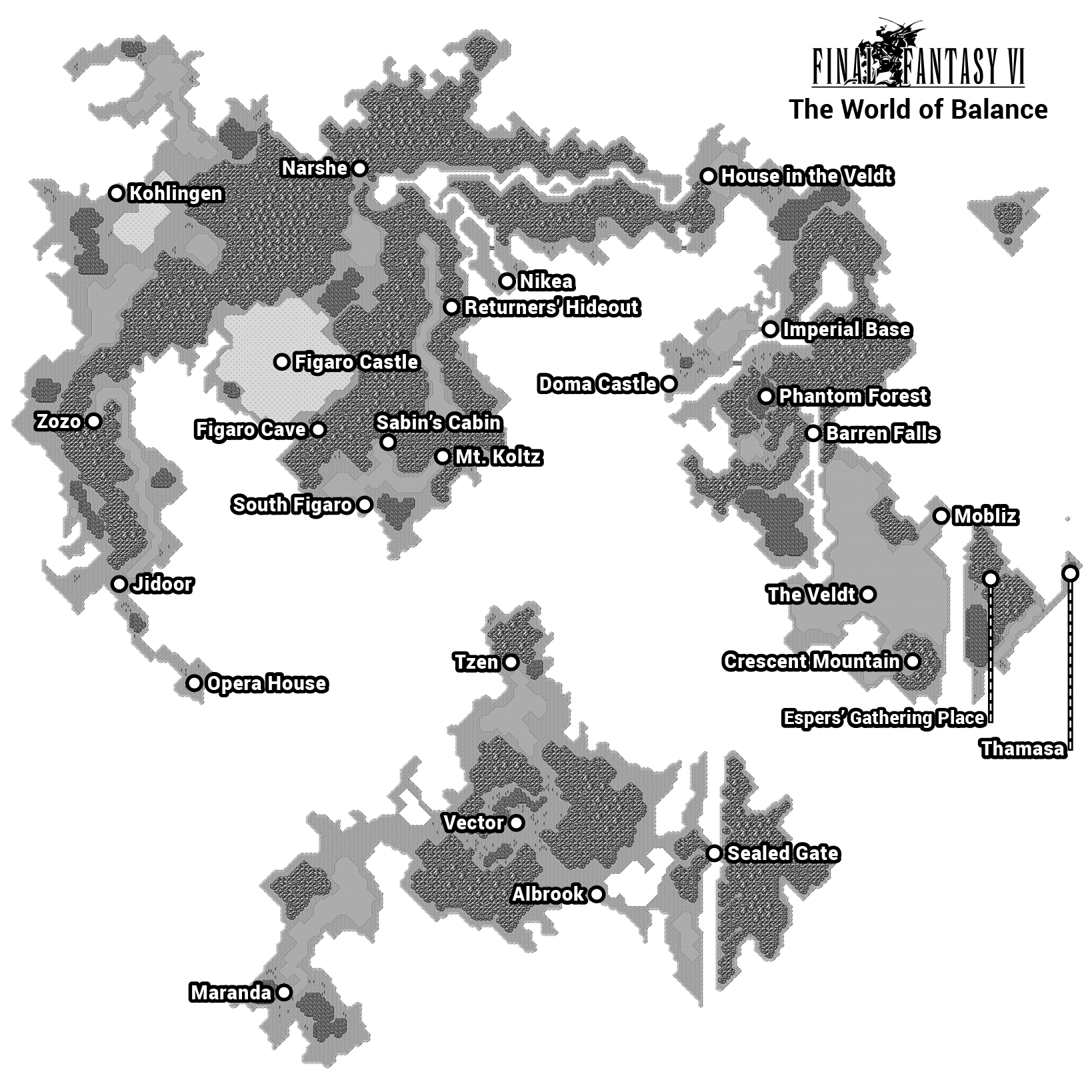 Final Fantasy 6 Maps