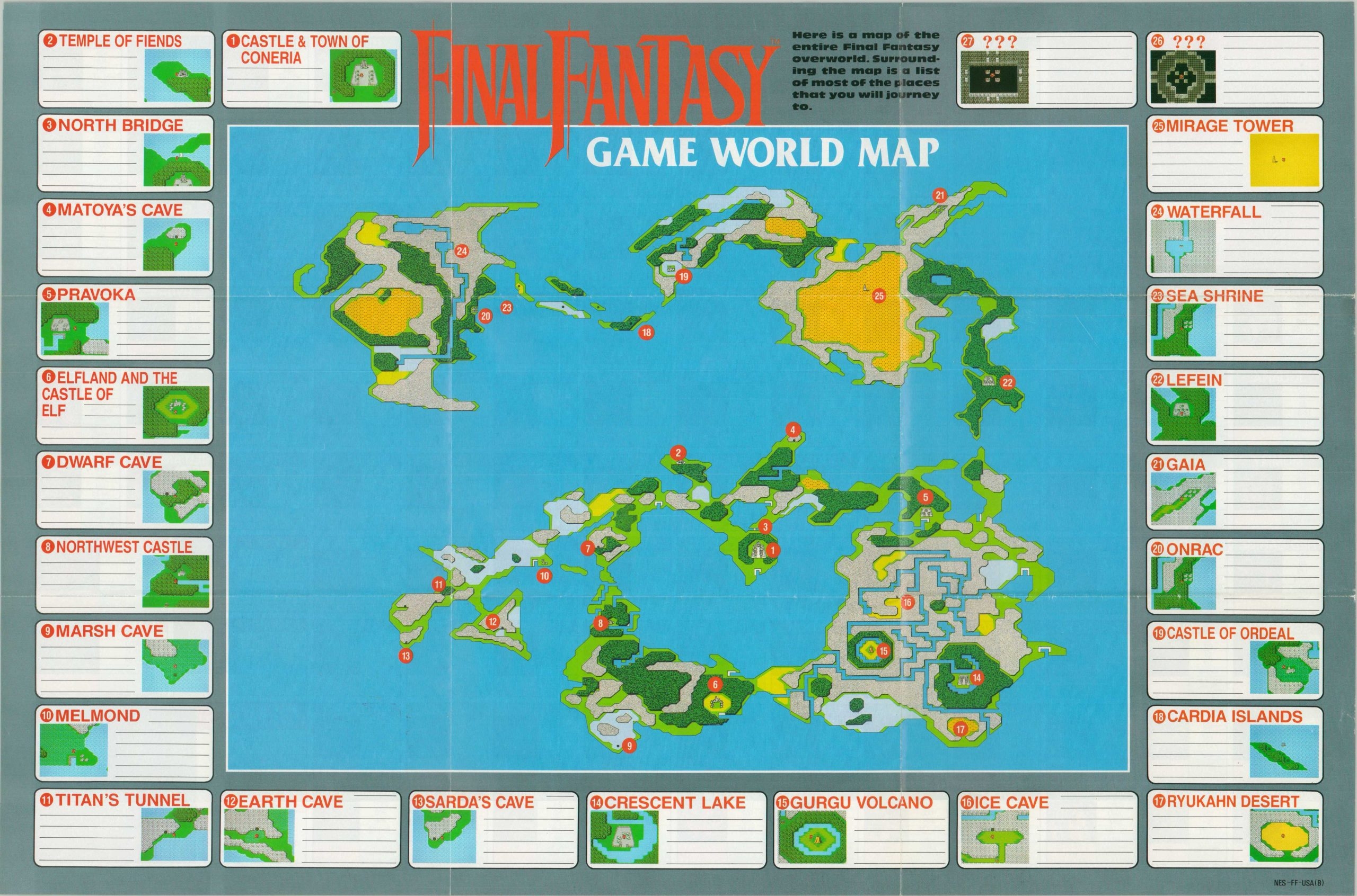 Final Fantasy Game World Map Curtis Wright Maps