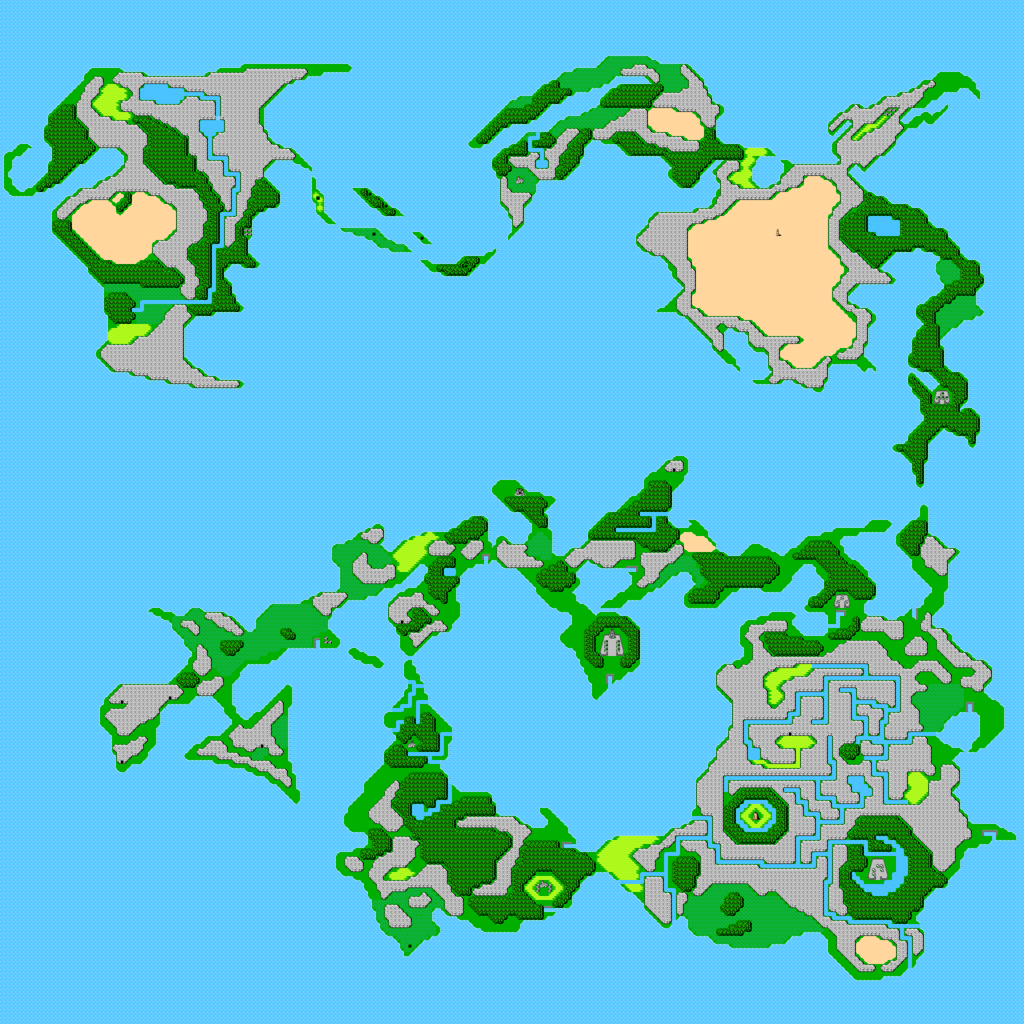final fantasy ii world map