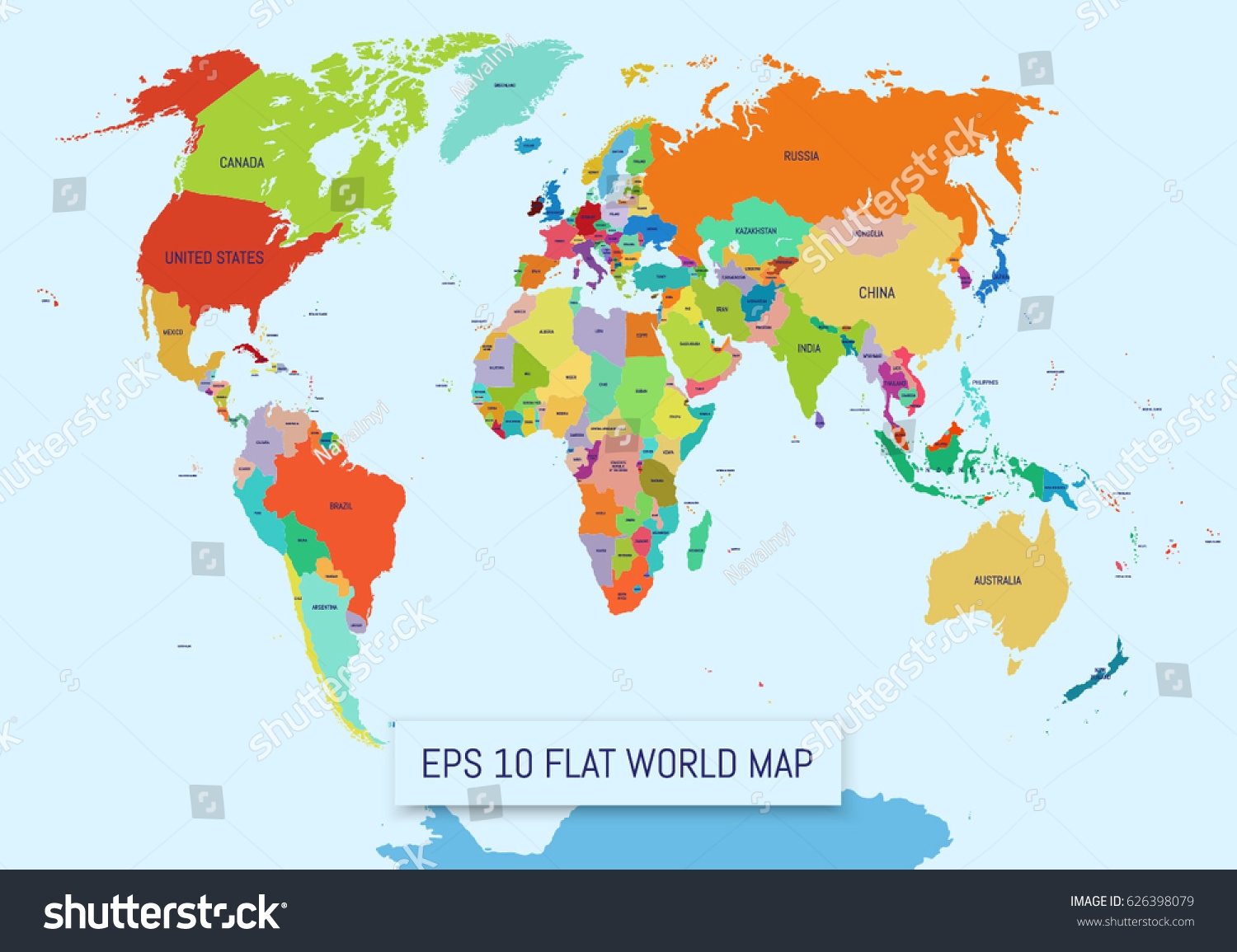 Flat World Map Divided Into Editable Stock Vector Royalty Free 626398079 Shutterstock Flat World Map Divided Into Editable Stock Vector Royalty Free 626398079 Shutterstock