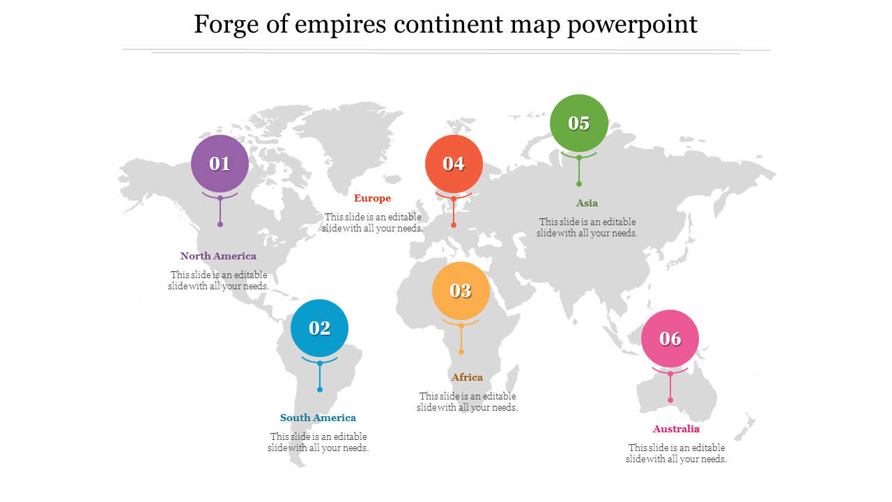 Forge Of Empires Continent Map PowerPoint And Google Slides