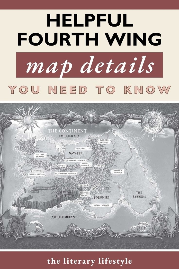 Fourth Wing Map Explained With Printable PDF Fourth Wing Map Explained With Printable PDF