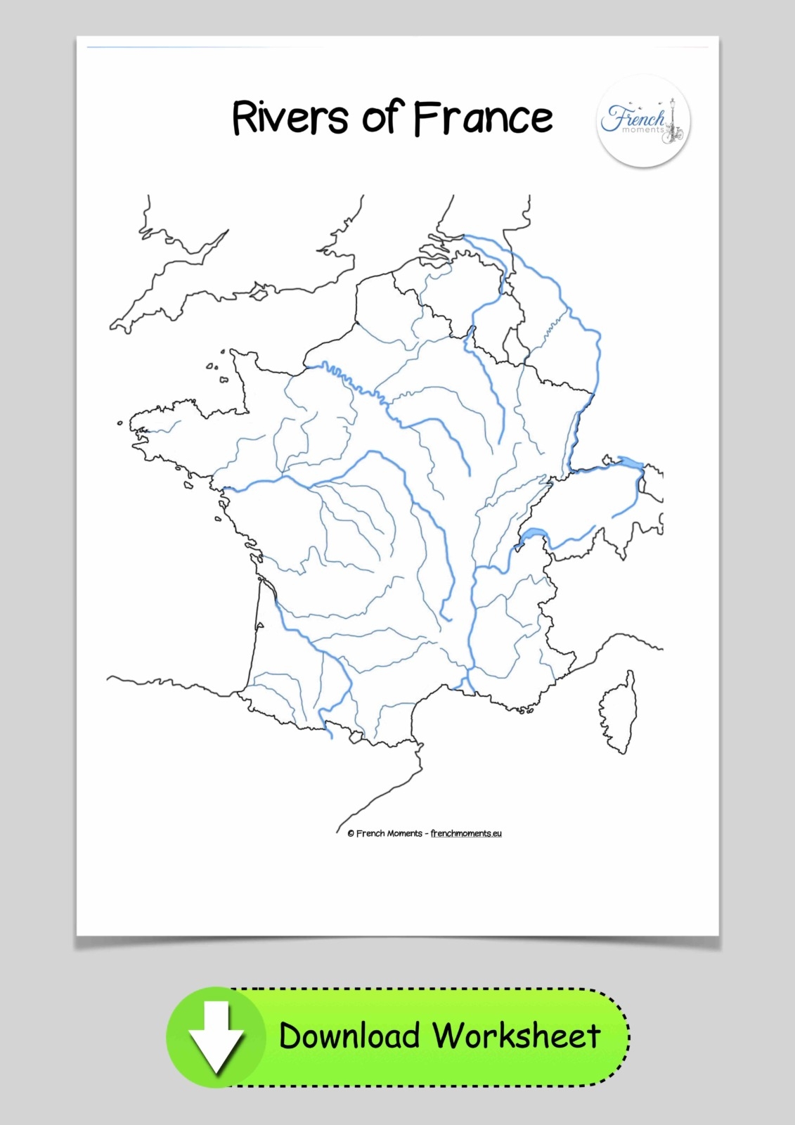 Free Geography Of France Worksheets French Moments
