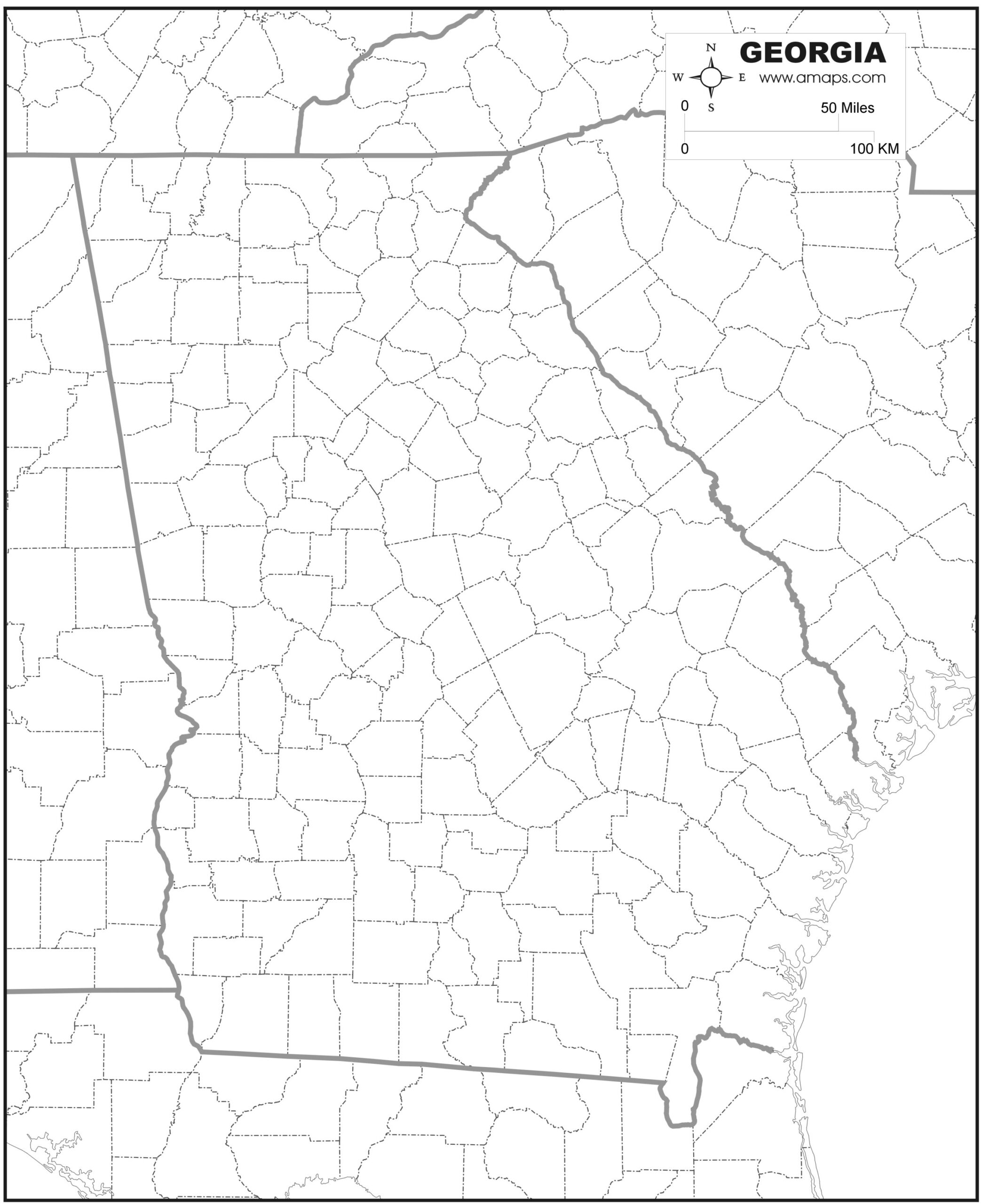 FREE MAP OF GEORGIA