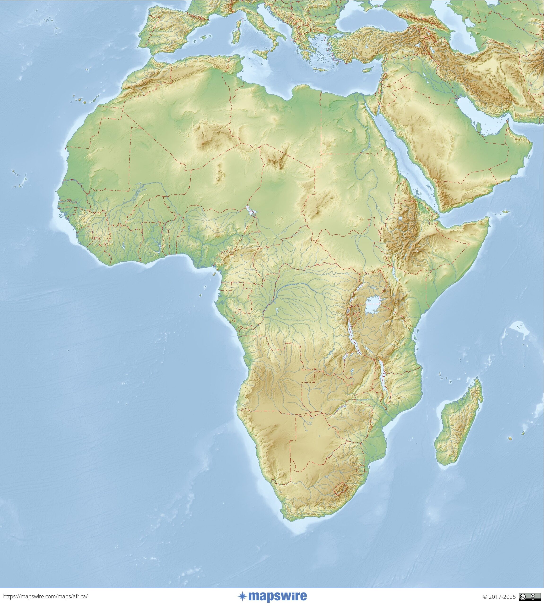 Free Maps Of Africa Mapswire