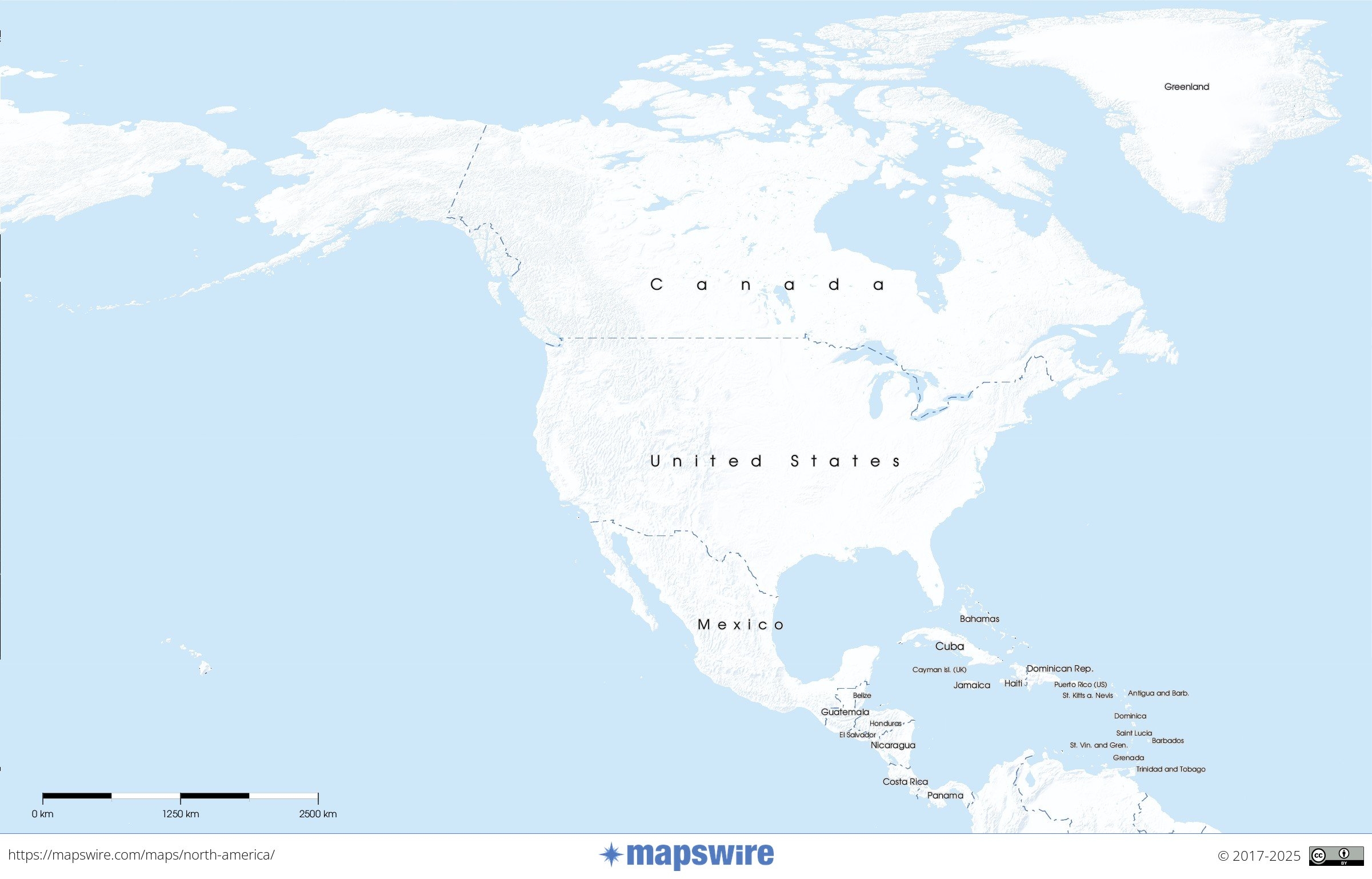 Free Maps Of North America Mapswire