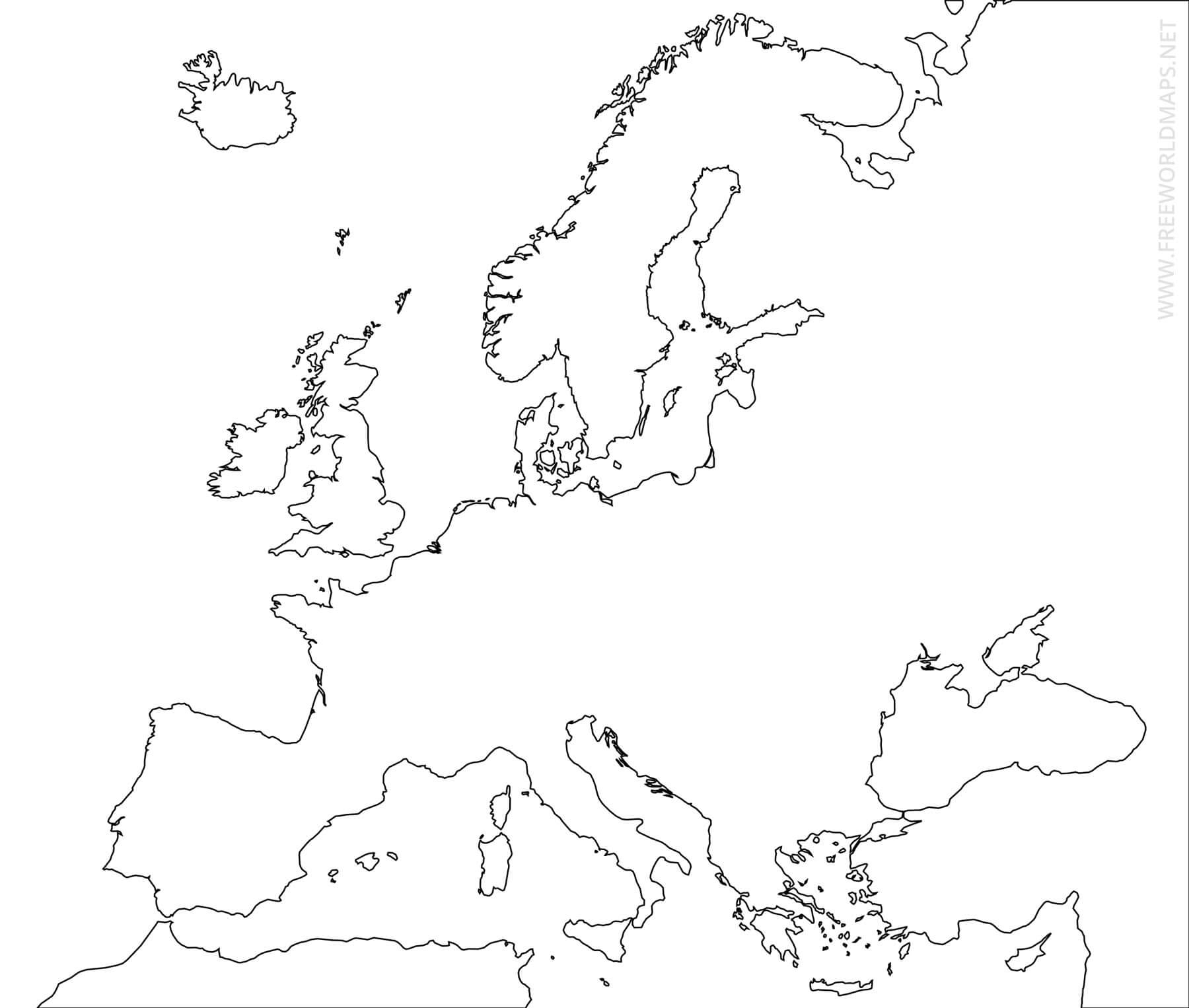 Free Printable Maps Of Europe Free Printable Maps Of Europe