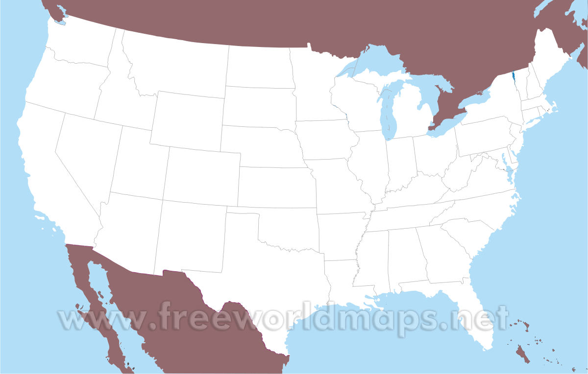 blank political map of usa blank political map of usa