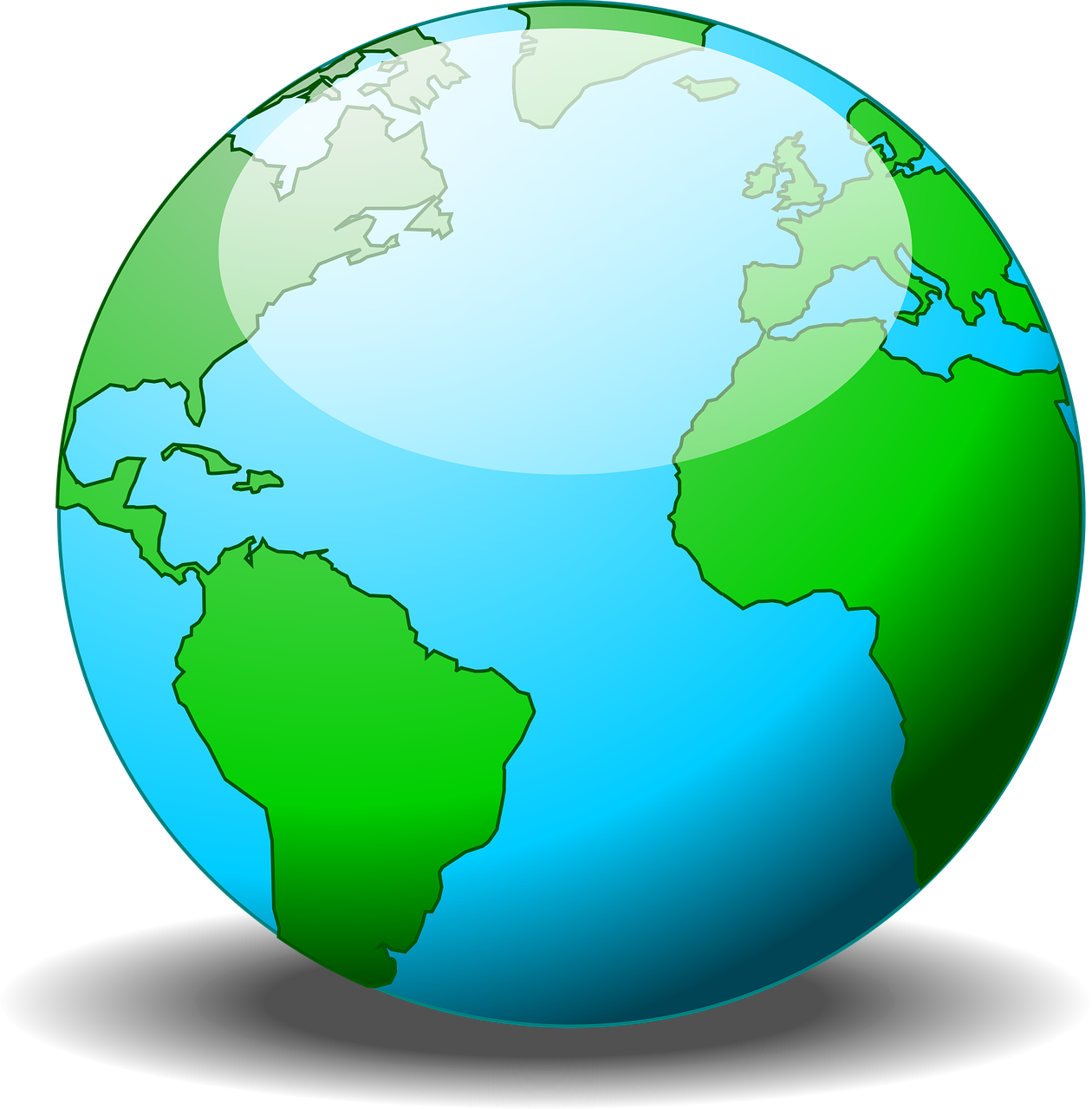 clip art of world map