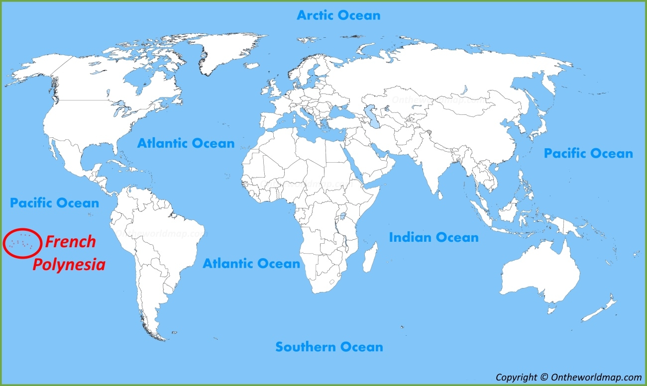 French Polynesia Location On The World Map Ontheworldmap