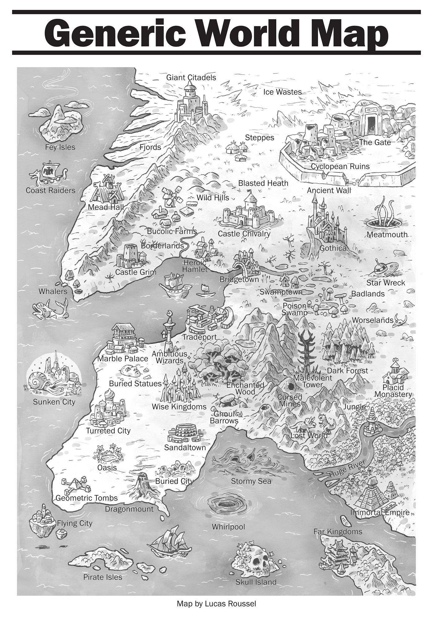 fiction world map fiction world map