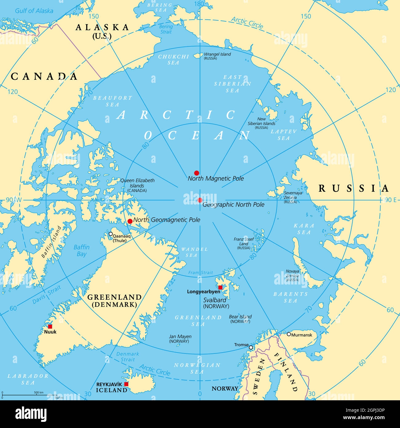 Geographic Position Of The North Pole Of The Earth Political Map Stock Vector Image Art Alamy Geographic Position Of The North Pole Of The Earth Political Map Stock Vector Image Art Alamy