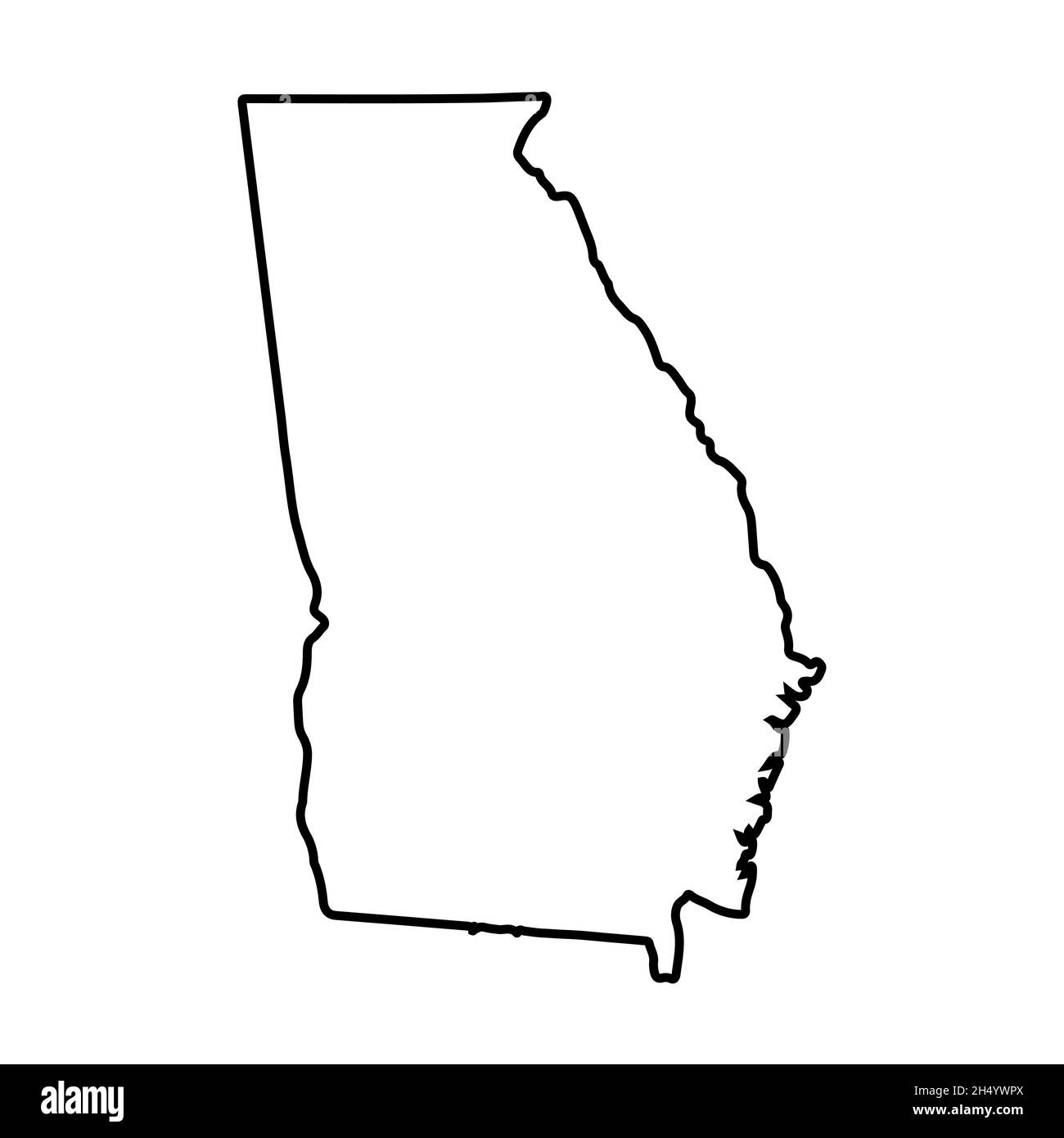 blank map of georgia usa blank map of georgia usa