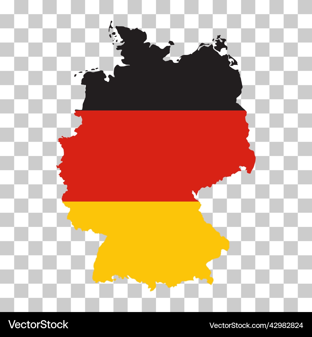 Germany Map Icon Geography Blank Concept Isolated Royalty Free Vector VectorStock