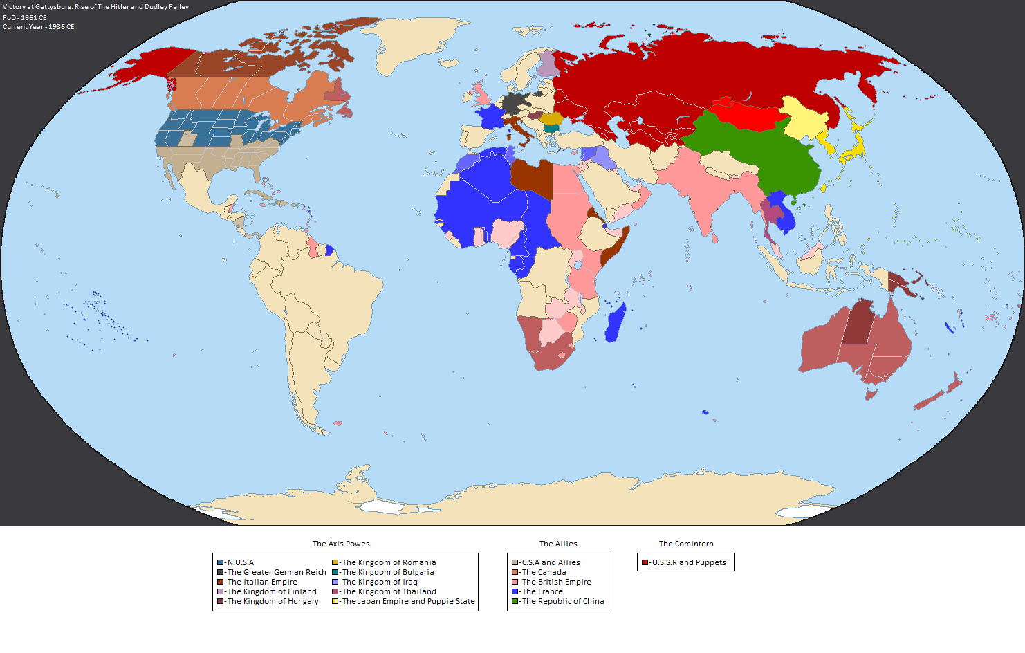 world map 1936
