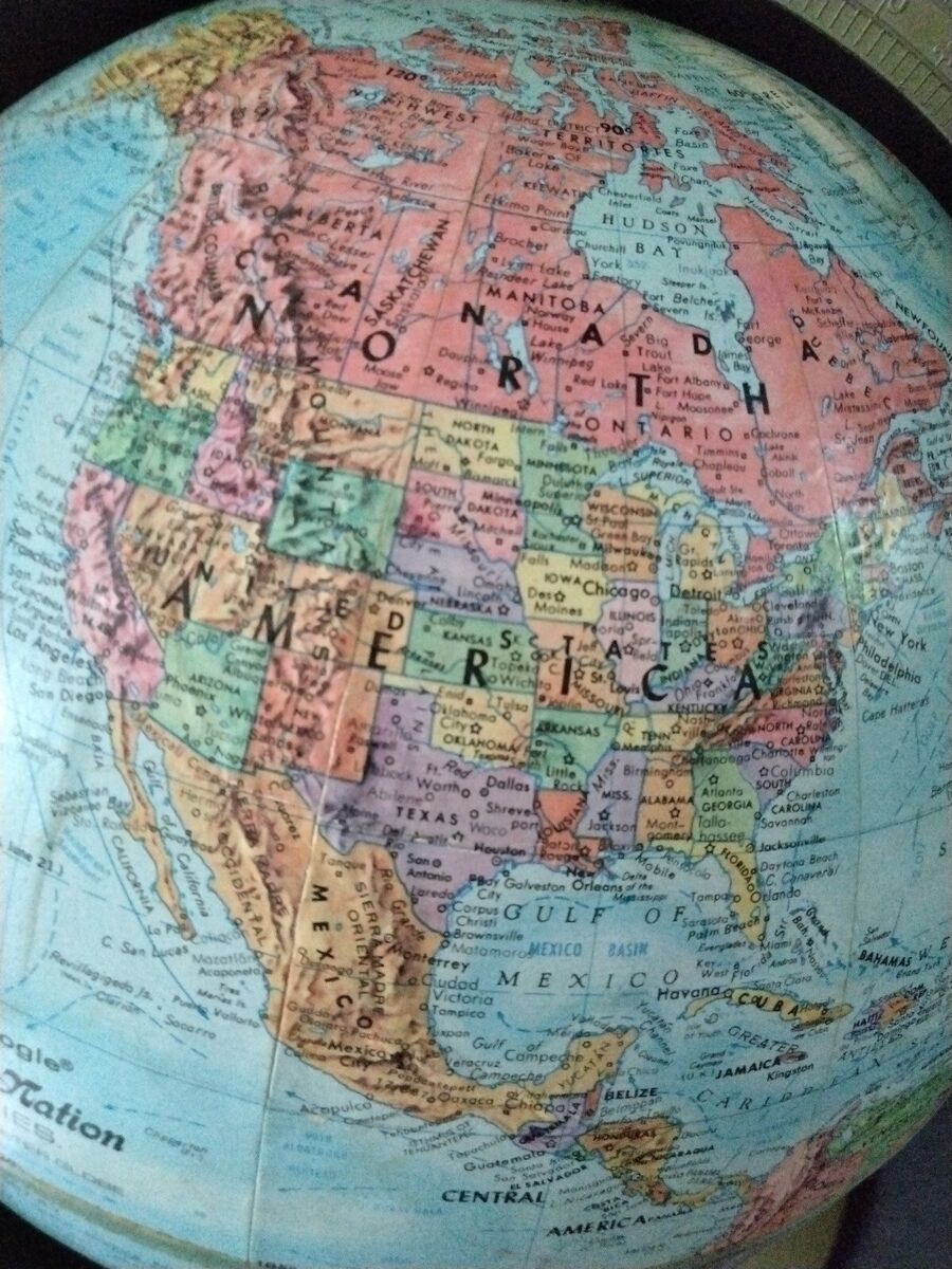 Globe Replogle World Nation Series Vintage Raised Map 1990 USSR 12 Inch Diameter EBay