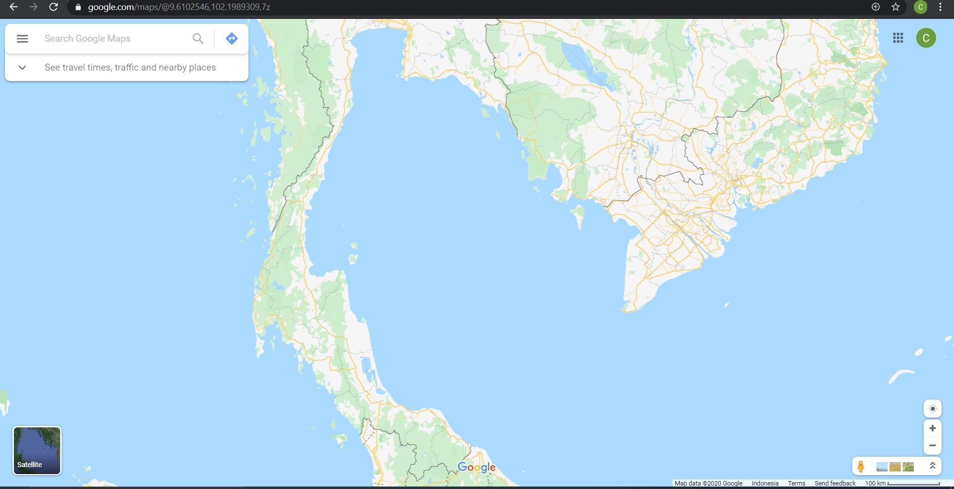 google maps blank map
