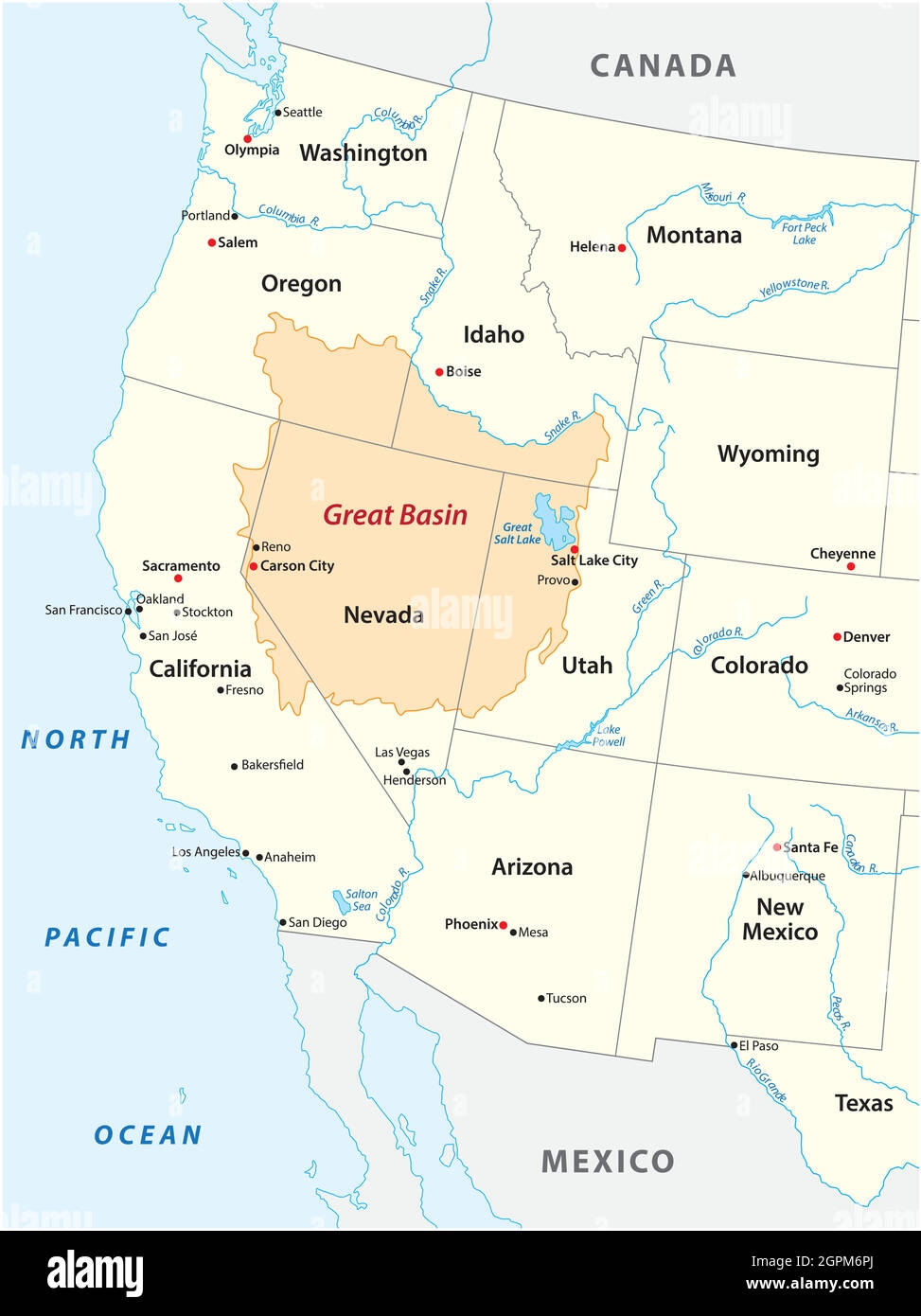 united states map great salt lake
