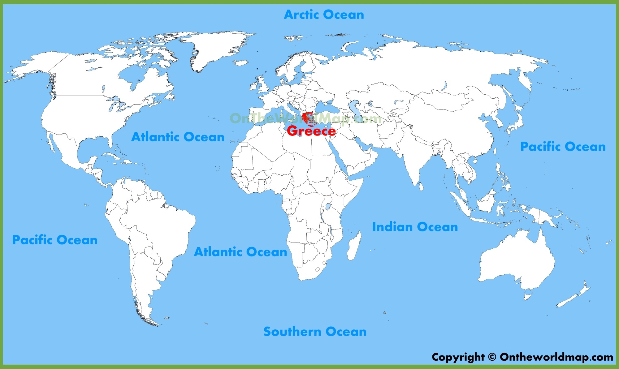 Greece Location On The World Map Ontheworldmap